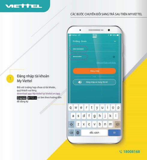 Thuê bao Viettel có thể chuyển từ trả trước sang trả sau qua My Viettel và đầu số 098 - ảnh 2