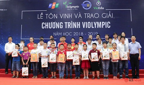 Vinh danh hơn 1.900 học sinh miền Bắc đoạt giải cuộc thi ViOlympic năm học 2018-2019