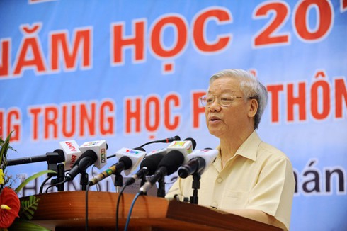 4 lời dặn của TBT Nguyễn Phú Trọng với ngành giáo dục Thủ đô - ảnh 1