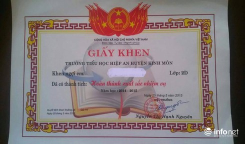 Phụ huynh hoang mang trước đủ loại giấy khen học sinh tiểu học - ảnh 2