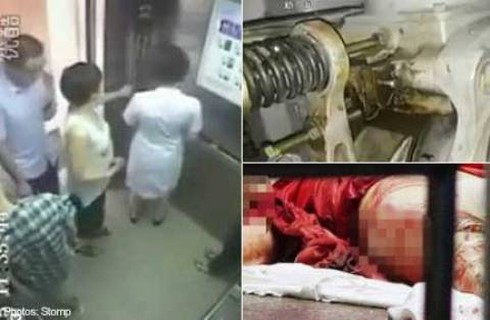 Mải nghe điện thoại, thang máy kẹp đứt đầu - ảnh 1