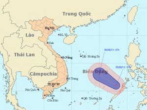 Tin mới nhất về áp thấp nhiệt đới: Đang mạnh thêm - ảnh 1