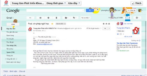 TP HCM: Đơn xin nghỉ học lạ lùng của cụ già - ảnh 1