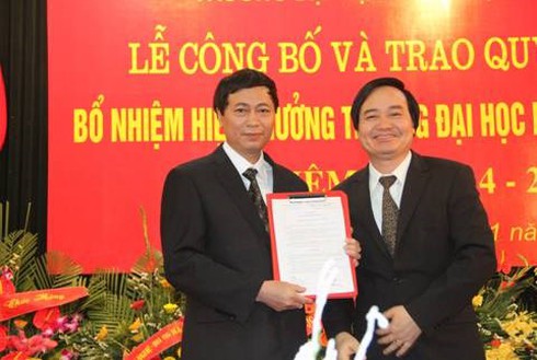 ĐH Khoa học Tự nhiên Hà Nội có hiệu trưởng mới - ảnh 1
