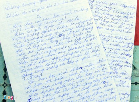 Bài kiểm tra văn hài hước: “Viết thư gửi tôi 20 năm sau” - ảnh 1