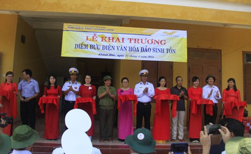 Thành lập điểm bưu điện văn hóa tại đảo Trường Sa và Sinh Tồn - ảnh 2