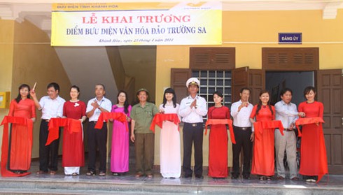 Thành lập điểm bưu điện văn hóa tại đảo Trường Sa và Sinh Tồn - ảnh 1
