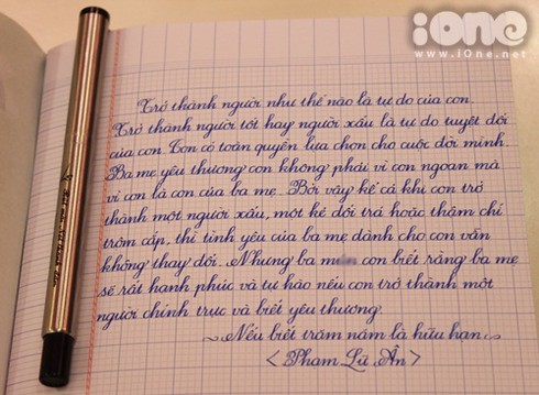 Chiêm ngưỡng chữ đẹp như in của nữ sinh lớp 11 - ảnh 7