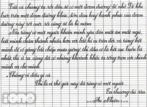 Chiêm ngưỡng chữ đẹp như in của nữ sinh lớp 11 - ảnh 8