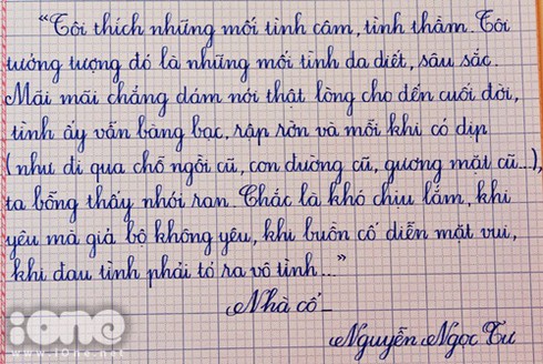 Chiêm ngưỡng chữ đẹp như in của nữ sinh lớp 11 - ảnh 10