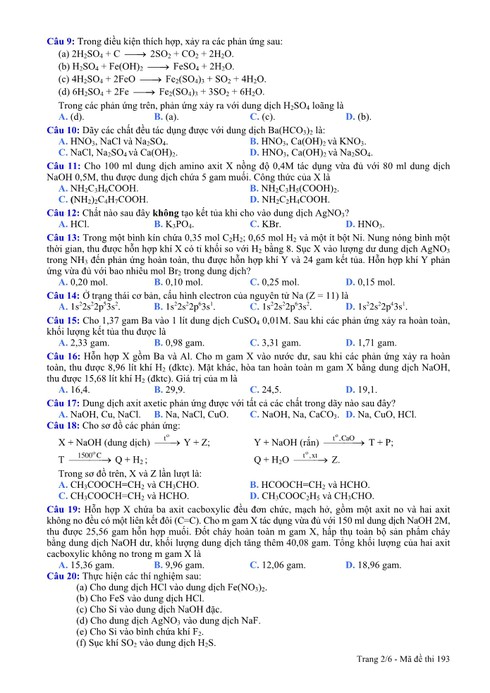 Đáp án, đề thi môn Hóa khối A năm 2013 - ảnh 2