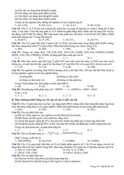 Đáp án, đề thi môn Hóa khối A năm 2013 - ảnh 5