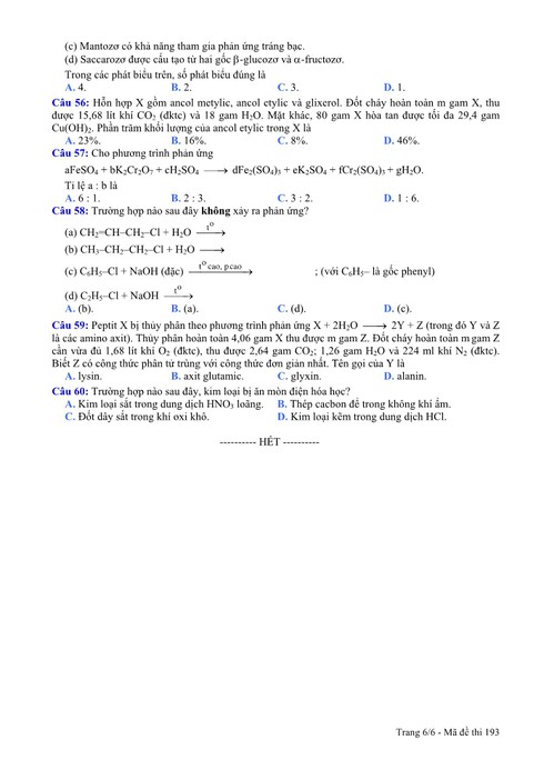 Đáp án, đề thi môn Hóa khối A năm 2013 - ảnh 6