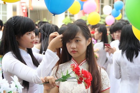 Nữ sinh Học viện Quân y rạng ngời ngày khai giảng - ảnh 7