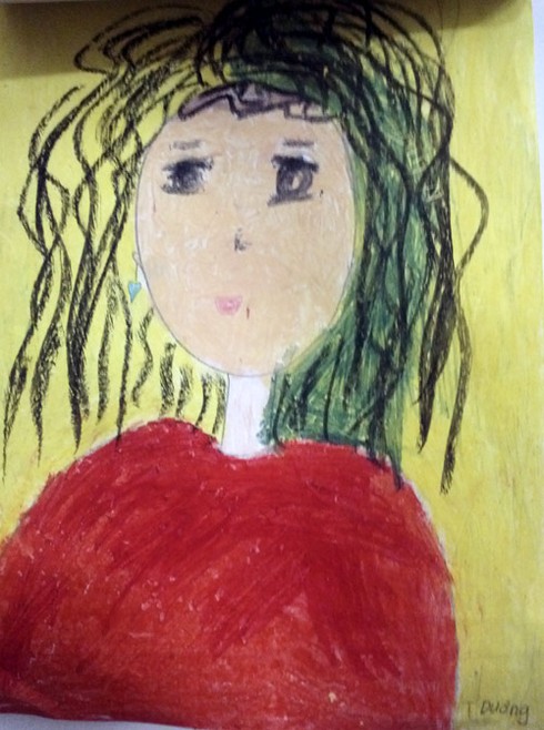 Ngộ nghĩnh bức tranh vẽ cô giáo của học sinh lớp 1 - ảnh 5