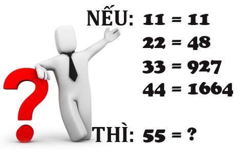 Bài toán 55=?: Nếu giải được chỉ số IQ của bạn đáng ngưỡng mộ - ảnh 1