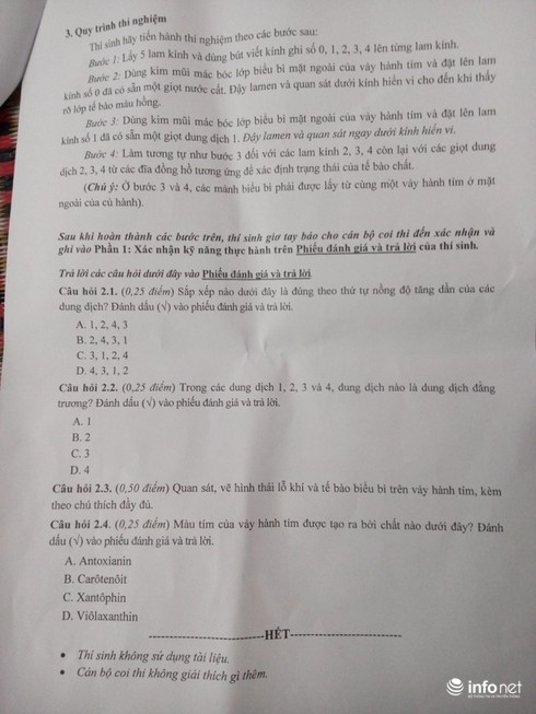 Đề thi học sinh giỏi quốc gia THPT 2016 ngày thứ 3 môn Sinh - ảnh 3