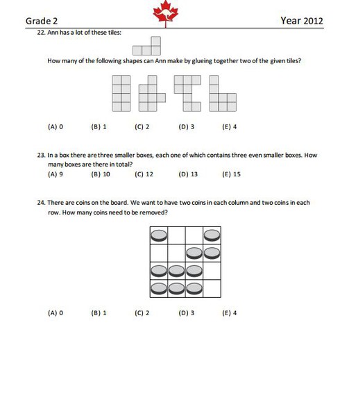 Đề thi Toán Quốc tế Kangaroo lớp 2 năm 2012 - ảnh 6