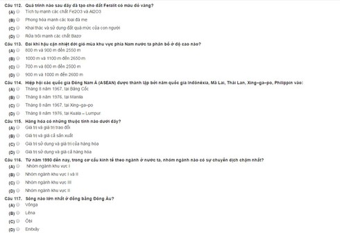 Bài thi thử phần thi khoa học xã hội kỳ thi Đánh giá năng lực - ảnh 3