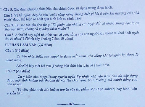 Đề Văn đề cập đến sự hèn nhát và dũng khí - ảnh 2