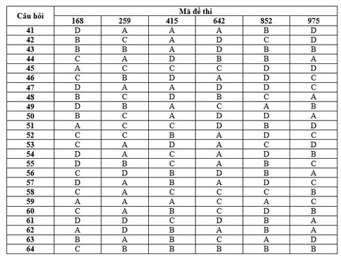 Đáp án môn Tiếng Anh chính thức kỳ thi THPT quốc gia 2016 - ảnh 4