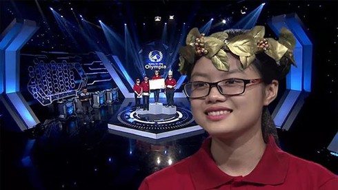 Nữ sinh trả lời đúng 11/11 câu phần thi Khởi động Olympia - ảnh 1