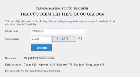 Nhiều trường chính thức công bố điểm thi THPT Quốc gia năm 2016 - ảnh 1