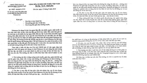 Địa phương đầu tiên cấm giáo viên, học sinh chơi Pokemon Go - ảnh 1