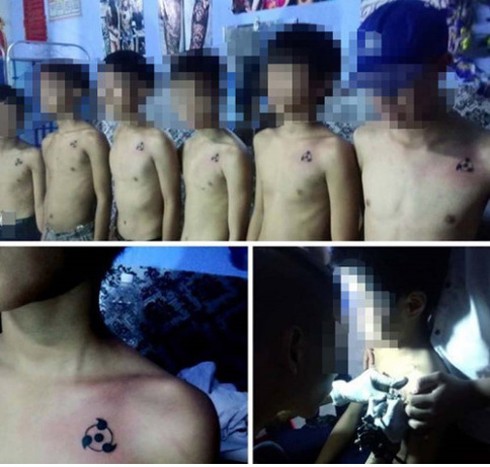 Nhà trường vào cuộc vụ hàng loạt học sinh xăm mình - ảnh 1