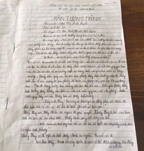 Thầy giáo bị 'tố' đánh nữ sinh vì cởi khăn quàng sau giờ học - ảnh 2