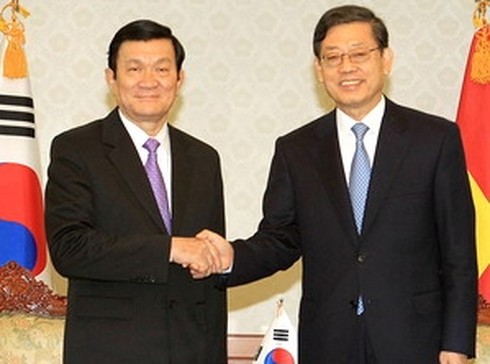 Chủ tịch nước hội kiến các nhà lãnh đạo Hàn Quốc