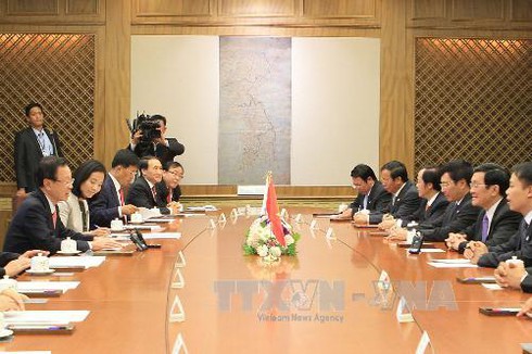 Chủ tịch nước hội kiến các nhà lãnh đạo Hàn Quốc