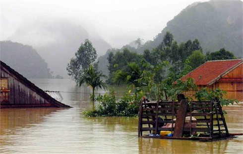 Sáng chế độc đáo chưa từng có của dân vùng ngập lụt
