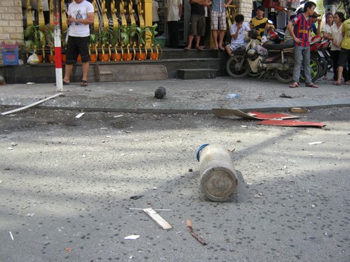 Bình gas lại nổ ở TP. HCM