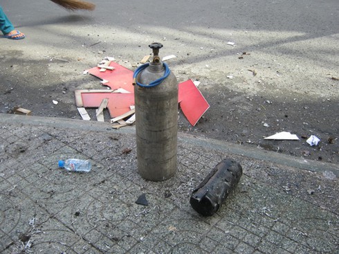 Bình gas lại nổ ở TP. HCM