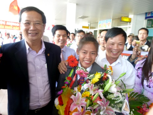 Đà Nẵng đón các “chiến binh” SEA Games 26 ca khúc khải hoàn