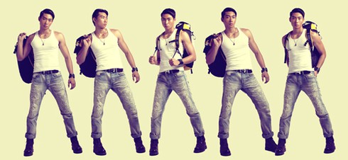 Chung Thục Quyên khoe dáng gợi cảm bên dàn mỹ nam