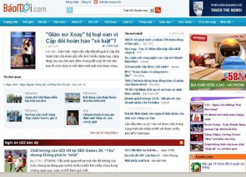 Cảnh báo hàng nhái web baomoi.com