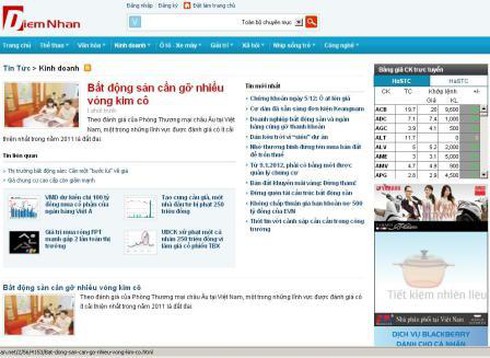 Cảnh báo hàng nhái web baomoi.com