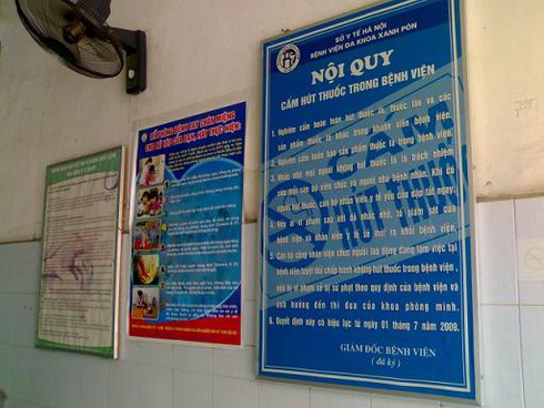 Bệnh viện tràn khói thuốc