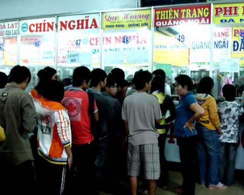 Bến xe Miền Đông: Giá vé xe Tết tăng 60%