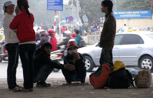 Đắt khách như lao động thời vụ cuối năm