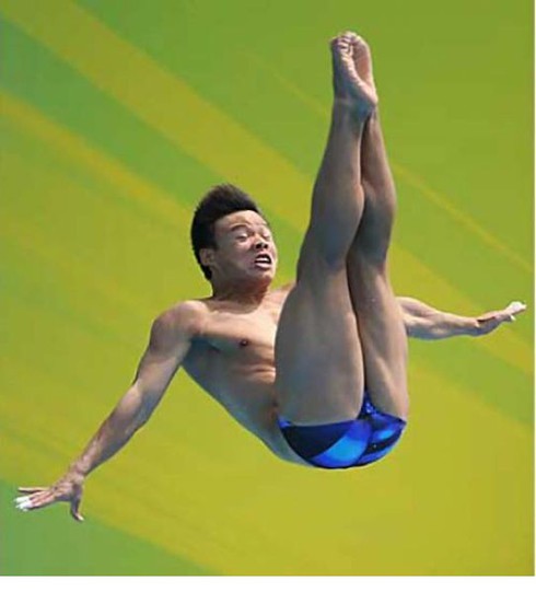 Xem các vận động viên nhảy cầu `lên gân`