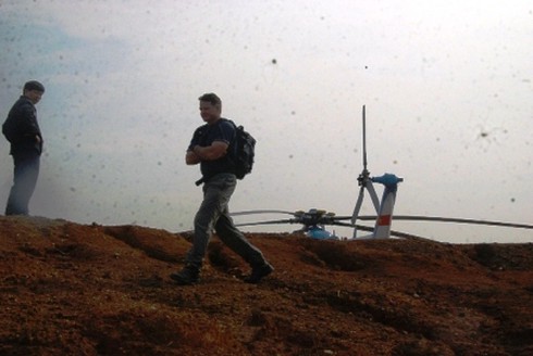 Chộp được hình ảnh trực thăng chở CEO Facebook rời Sa Pa