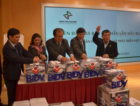Ngày 29/12 công bố kết quả đấu giá cổ phần BIDV