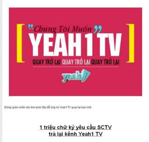 Bị cắt sóng Yeah1 “gây chiến” SCTV