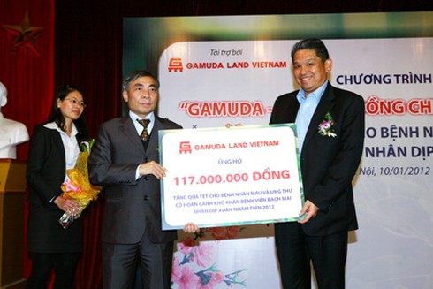 Gamuda Land Việt Nam mang Tết đến bệnh nhân nghèo