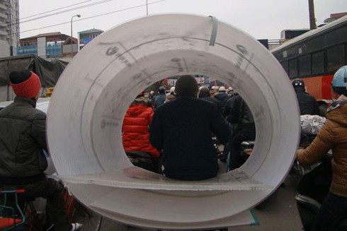 Xe chở cồng kềnh tái xuất dịp Tết