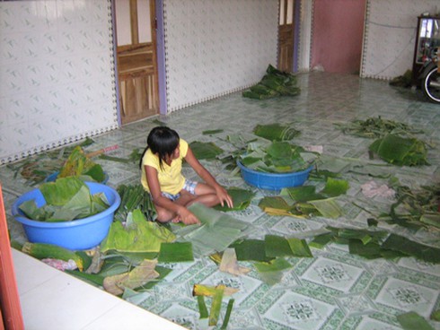 Bánh tét Trà Cuôn: Đặc sản của đất Trà Vinh