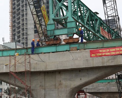 Bộ trưởng Thăng chúc Tết trên công trường vành đai III Hà Hội